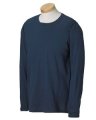 Heren T-shirts lange mouw Gildan 64400 navy