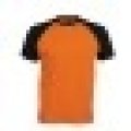 T-shirts Baseball Kariban K330 ORANGE-BLACK