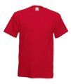 T-shirts Fruit of the Loom Full Cut rood