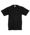 T-shirt Fruit of the Loom Value weight 61-036-0 zwart