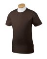 T-shirt Ring Spun Gildan 64000 dark chocolate