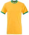 T-shirt Ringer Tee Fruit of the Loom 61-168-0 sunflower-kelly green