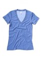 Dames T-shirts V hals Bella 8435 blue-triblend