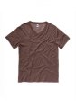 Heren T-shirts V hals Bella 3005 heather-brown