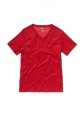 Heren T-shirts V hals Bella 3005 rood