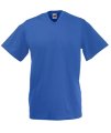 T-shirts V hals Fruit of the Loom royal blue