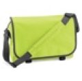 Tassen, Schoudertas Messenger Bag Bagbase BG021 lime green-antraciet