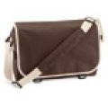 Tassen, Schoudertas Messenger Bag Bagbase BG021 chocolade-sand