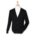 Heren vest Cardigan Henbury H722 BLACK