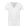 Heren T-shirt V Hals Santino Jort wit