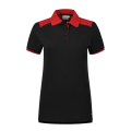 Dames Polo Santino Tivoli 1210782 zwart-rood